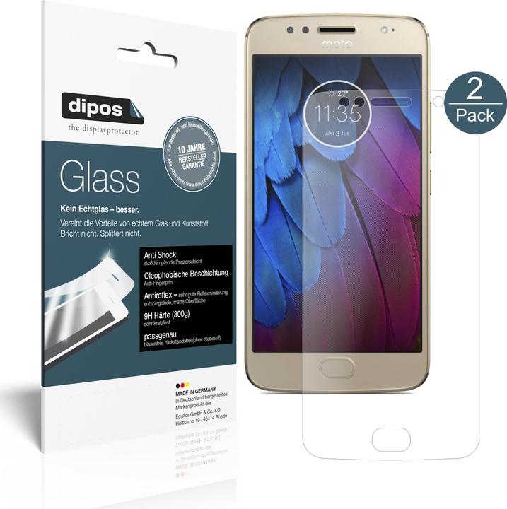 Image du produit Dipos Film de Protection d’écran Anti-Shock (2 pièce(s), Motorola Moto G5S)