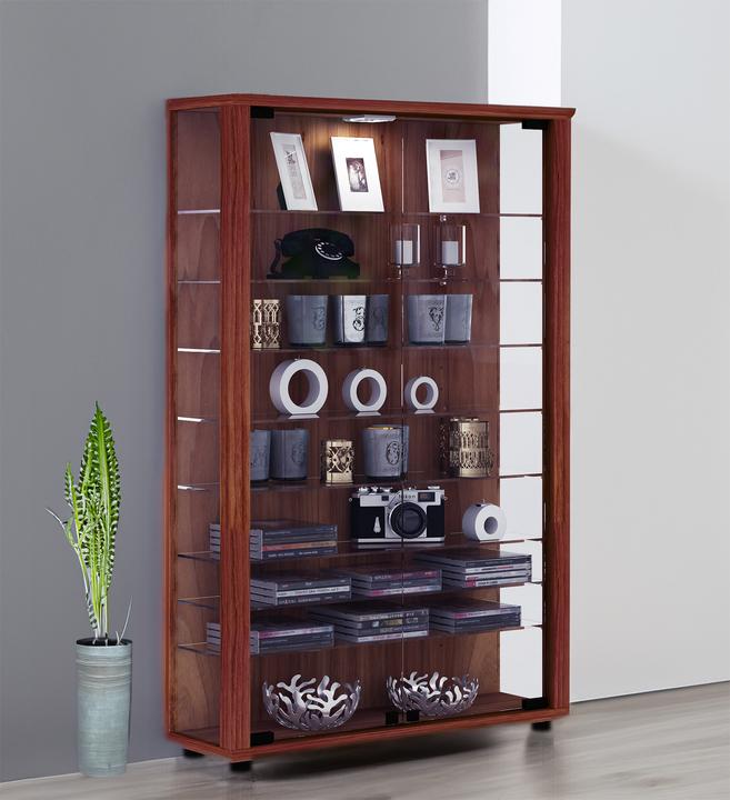 Actual product image VCM Collection stand display case wood glass Lumo Mini (59 x 18 x 90 cm)