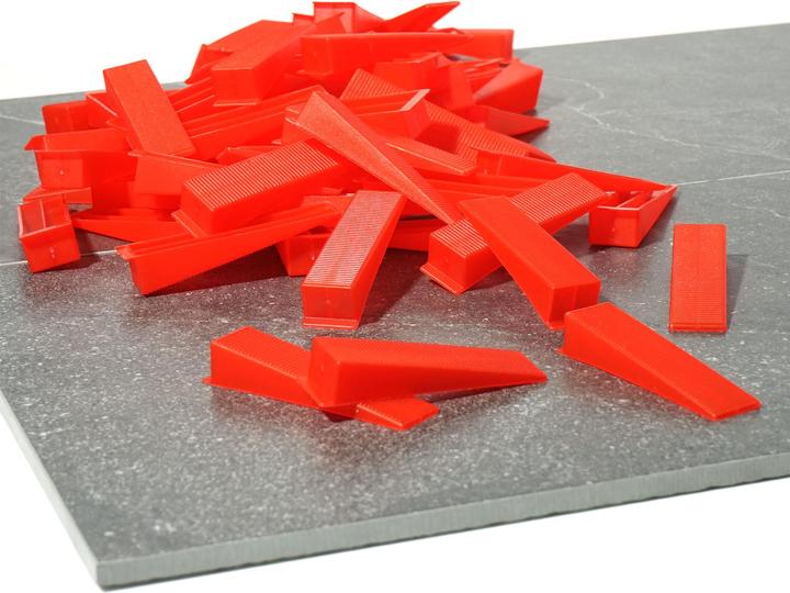 Produktbild XPOtool Fliesen Nivelliersystem Set 100 Fliesenkeile Nivellierzange Verlegehilfe