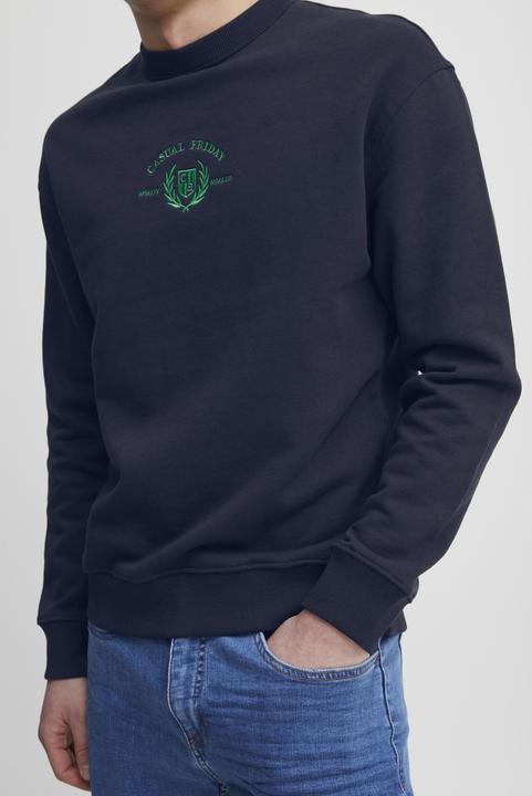 Actual product image Casual Friday CFSage relaxed sweat w. embroidery - 20504729 (M)