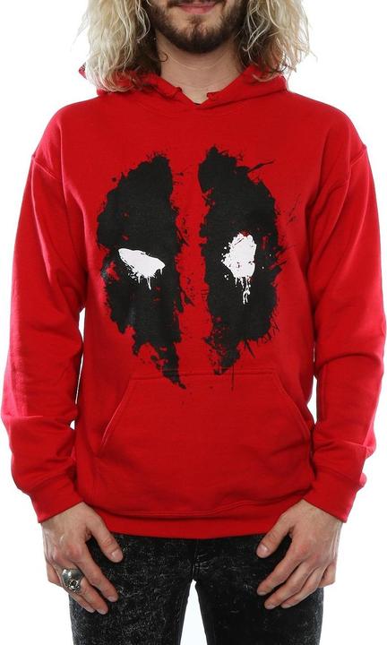 Immagine prodotto Deadpool Felpa con Cappuccio Faccia da Schianto Uomo (XXL)
