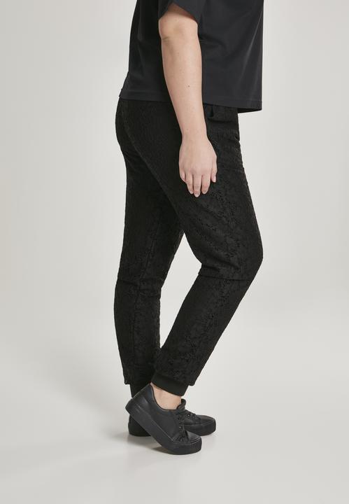 Image du produit Urban Classics Pantalon de jogging en jersey de dentelle pour dames (M)