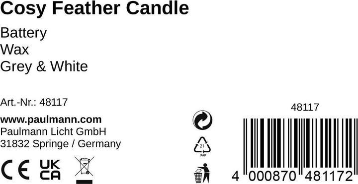 Produktbild Pauleen LED Wachskerze Cosy Feather 2er Set (1 x)