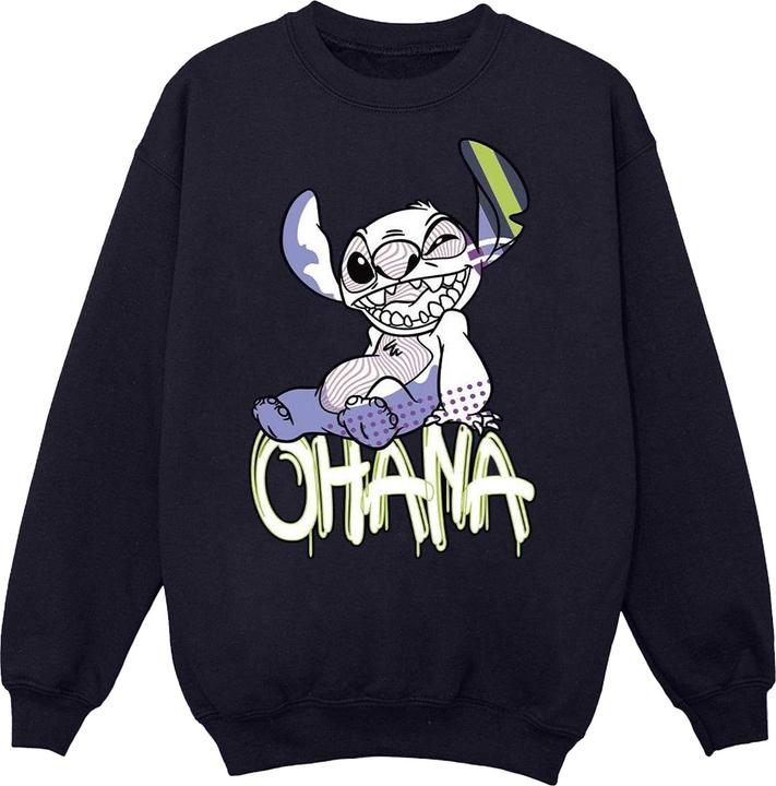 Disney Lilo And Stitch Ohana Graffiti Sweatshirt Mädchen