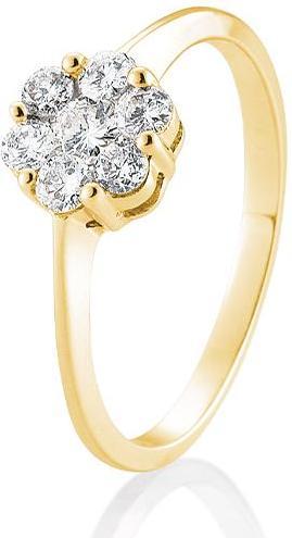 Breuning Verlobungsring Flower (49, 750/18 K Gold)