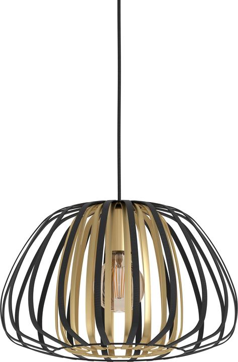 Immagine prodotto EGLO Lampada a sospensione ENCINITOS 1x E27 Nero/Oro (E27, 0 lm)