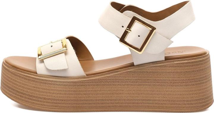 Inuovo präsentiert eine modische Keilsandalette aus hochwertigem Leder für die warmen Tage im Jahr. (42)