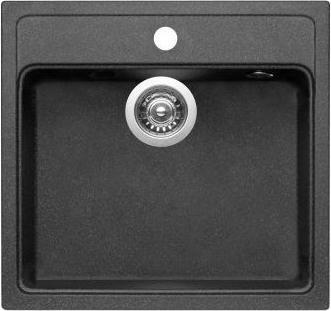 Pyramis Waschbecken CAMEA 53x50 1B Schwarz (Aufsatzspülbecken, 38 cm, 49 cm)
