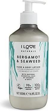 Immagine prodotto I LOVE Naturals Lozione per mani e corpo balsamo do ciała i rąk Bergamotto e alghe 500ml (500 ml)
