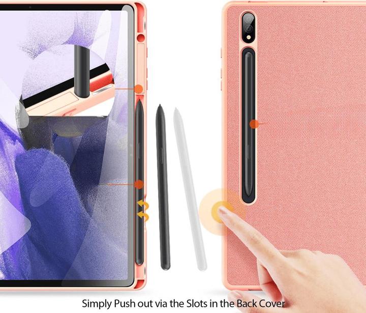 Actual product image Dux Ducis Galaxy Tab S9 Ultra - Domo Case pink (Galaxy Tab S9 Ultra, Galaxy Tab S8 Ultra)