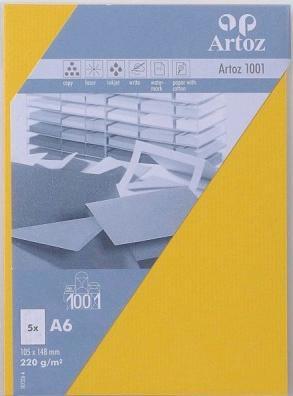 Artoz 1001 carte gel solare (A6, 220 g/m², 5 x)