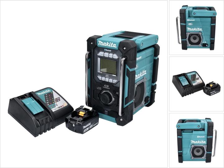 Immagine prodotto Makita DMR 301 RM1 Batteria radio da cantiere 12 V max. - 18 V DAB / DAB+ / Bluetooth + 1x batteria (AM, DAB, FM, Bluetooth)