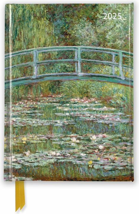 Immagine prodotto Claude Monet: Ponte su uno stagno di ninfee 2025 Agenda tascabile di lusso - Settimana per Vie (11 x 15 cm, Tedesco)