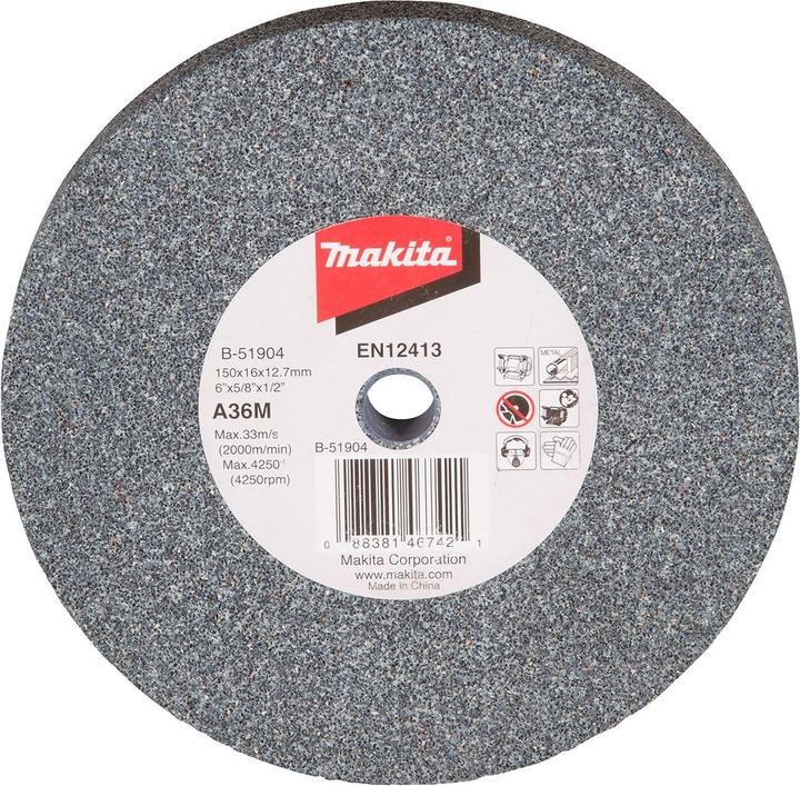 Produktbild Makita Schleifstein A36M 150x16x12,7 (A36)