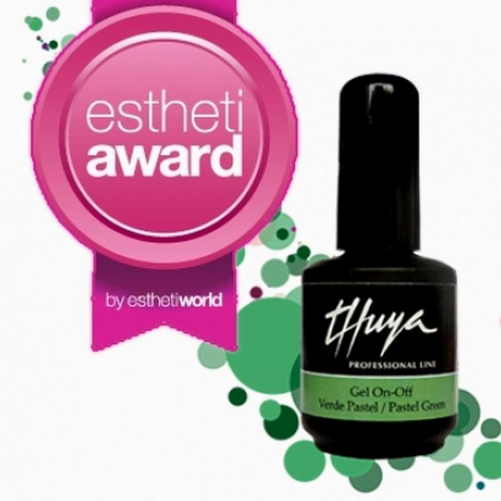 Thuya Gel-On-Off "Pastel Grün" (Pastel Grün, Gel-Effekt Nagellack)