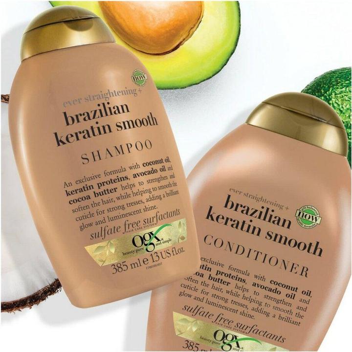 Image du produit Organix Brazilian Keratin Smooth Conditioner Conditionneur lissant à la kératine brésilienne (385 ml)