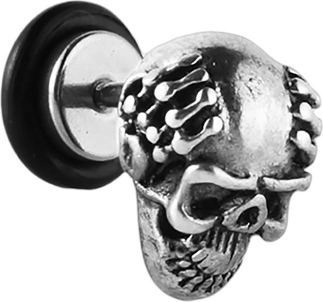 Star Piercing Fake Plug Affen Schädel (ohne Messing, Chirurgenstahl 316L)
