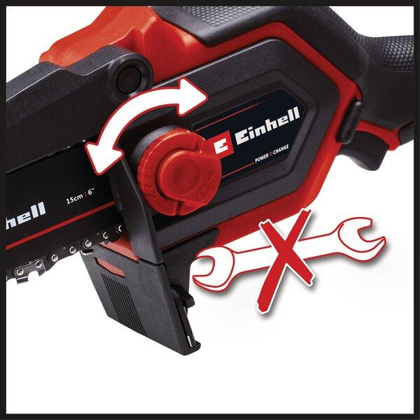 Actual product image Einhell 4600040 GE-PS 18/15 Li BL-Solo Power X-Change 18V Li-Ion cordless chainsaw (Battery chain saw)