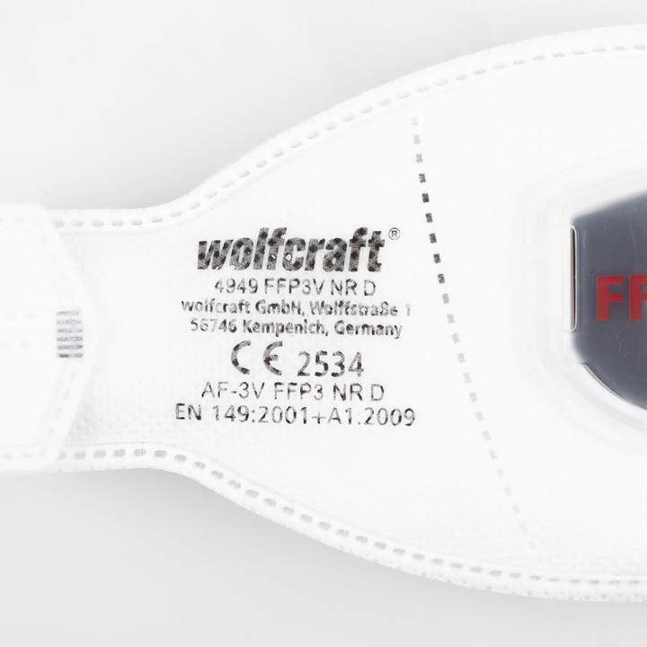 Image du produit wolfcraft wolfcraft 2 Feinstaubmasken FFP3 V (CE) (FFP3)