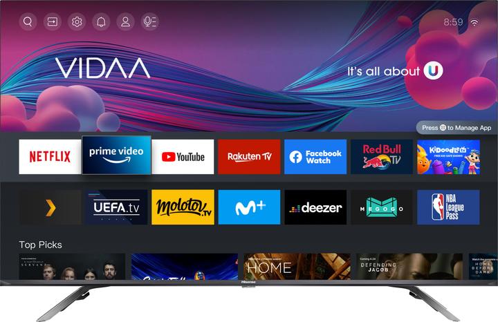 Actual product image Hisense 55E76GQ - 139 cm (55") diagonal class LCD TV with LED backlight - Sm (55", 4K)