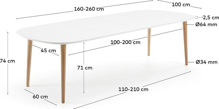 Image du produit Kave Home Oakland (100 x 160 cm)