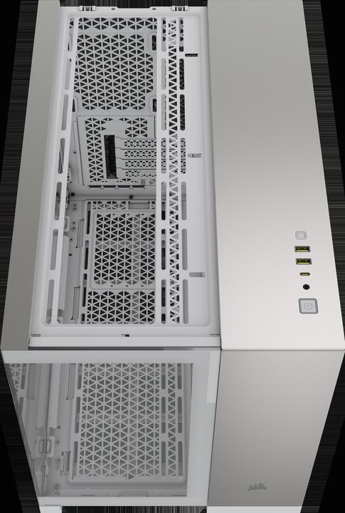 Produktbild Corsair 2500X (wei?/aluminium, Tempered Glass x 2) (mATX, Mini-ITX)