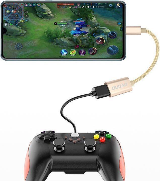 Produktbild Dudao adapter cable OTG USB 2.0 to micro USB gray (L15M) (15 m, USB 2.0)