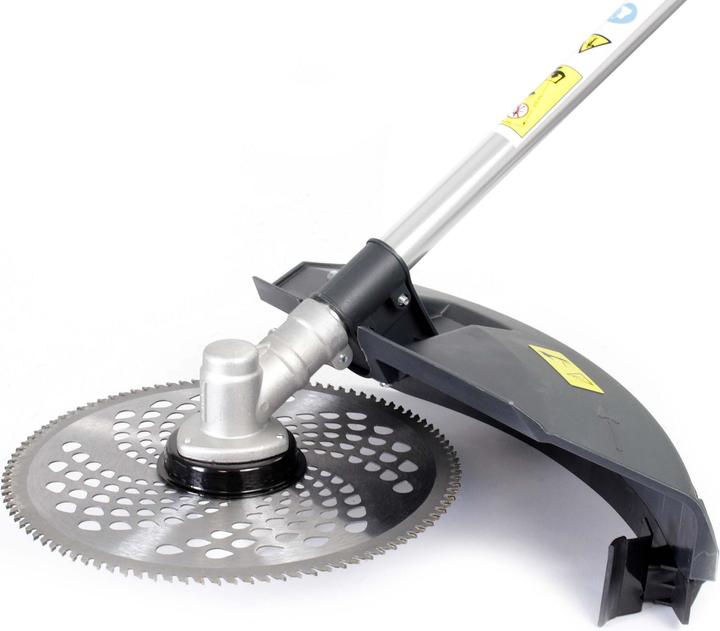Produktbild Wiltec 3in1 Benzin Multitool 1,9kW Rasentrimmer Freischneider Motorsense Garten (Trimmfaden, Metallschneideblatt)