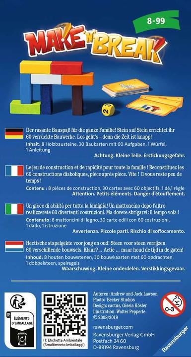 Produktbild Ravensburger Make'n'Break (Deutsch, Französisch, Italienisch)