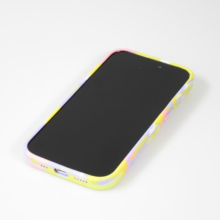 Image du produit PhoneLook Coque Gel Soft touch lisse Stripes jaune/violet (Apple iPhone 13 Pro Max)