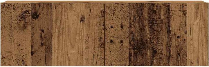 Produktbild VidaXL 3-tlg. TV-Schrank-Set Wandmontage Altholz-Optik Holzwerkstoff (100 x 30 x 30 cm)