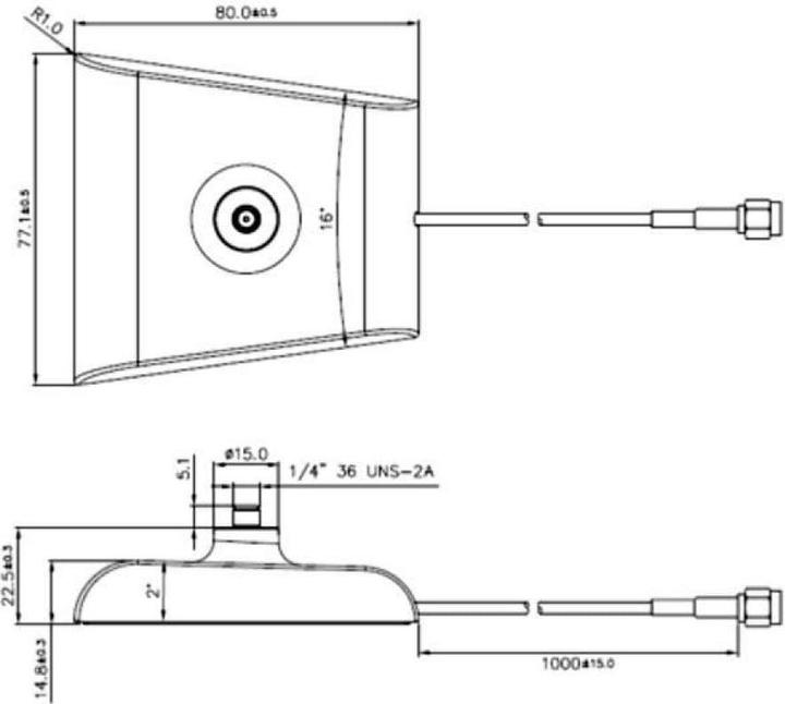 Immagine prodotto Upgrade Solutions Supporto LTE/HSPA/GSM per antenna SMA (8 dB, Cavi antenna)