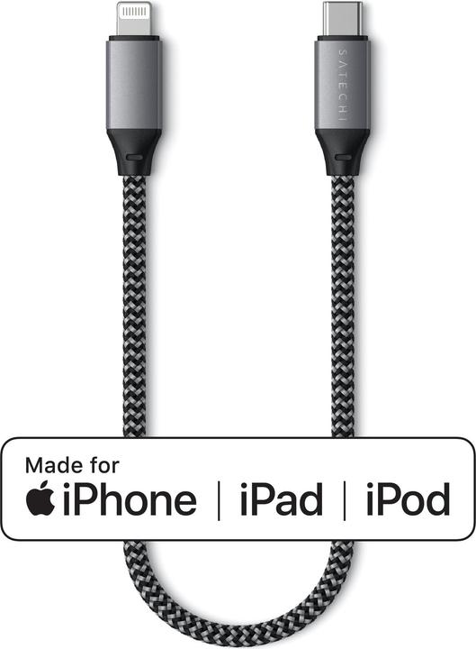 Actual product image Satechi USB-C – Lightning (0.25 m, USB 2.0, 108 W)