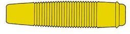 Actual product image Hirschmann INSULATED FLEXIBLE COUPLING FOR 4mm PLUG / YELLOW (KUN 30)