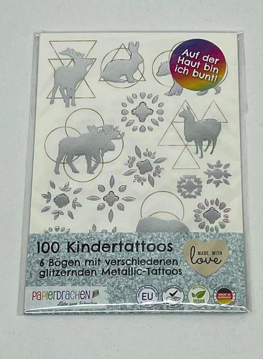 Image du produit Papierdrachen Kit de tatouage métallique
