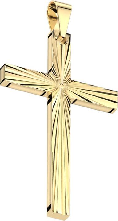Image du produit Star Piercing Pendentif plaqué or croix explosion d'étoiles (Acier chirurgical 316L)