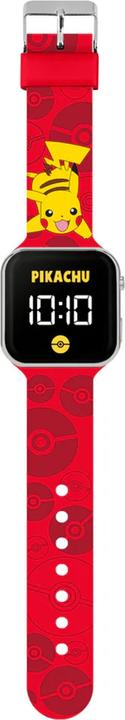 Immagine prodotto Disney Orologio per bambini Accutime Pokémon Pikachu LED con cinturino rosso POK4405 (Orologio digitale)