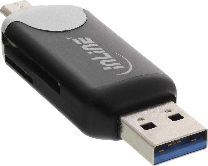 Produktbild InLine Scanner USB 3.0 und Micro USB 2.0 duale Schnittstelle (66779C) (Micro USB, USB 3.0)