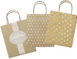 Image du produit Folia Papiers "Noël", papier kraft, petit format (Pochette cadeau)