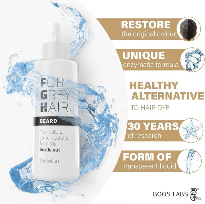 Image du produit Boos Labs Enzymatisches Bartpflegeprodukt gegen graue Haare