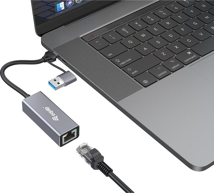 Image du produit equip USB-C vers 2.5 Gigabit Ethernet (USB-C, USB, RJ45 2.5 Gigabit Ethernet (1x))