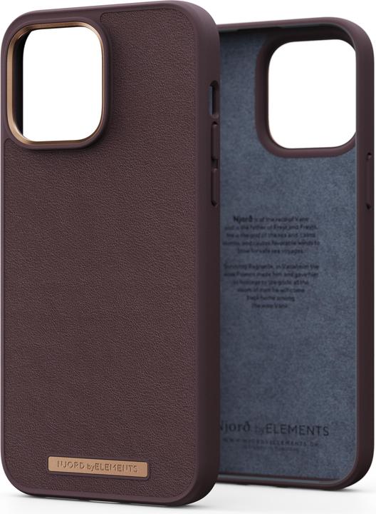 Actual product image Njord Genuine Leather Case Iphone 14 (Apple iPhone 14 Pro Max)