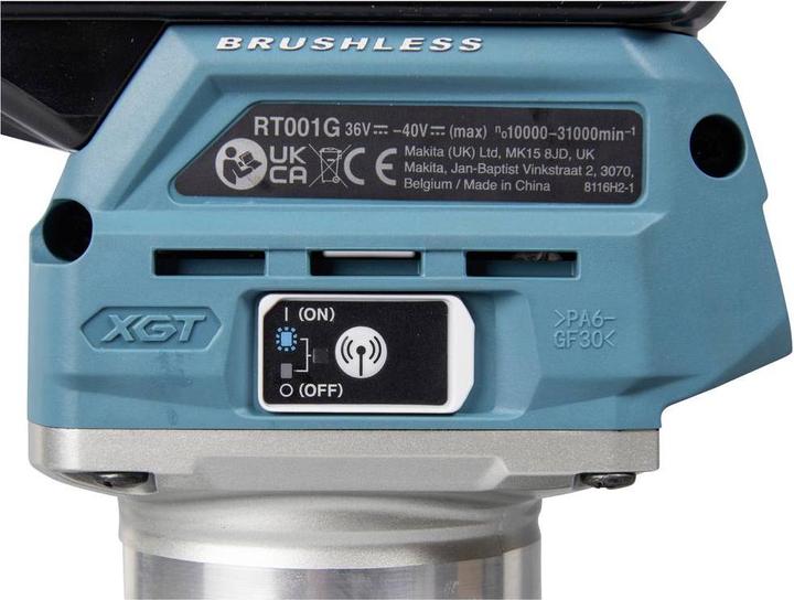 Productafbeelding Makita RT001GZ10 Multifunctionele bovenfrees op accu 40V max. (zonder accu, zonder oplader)