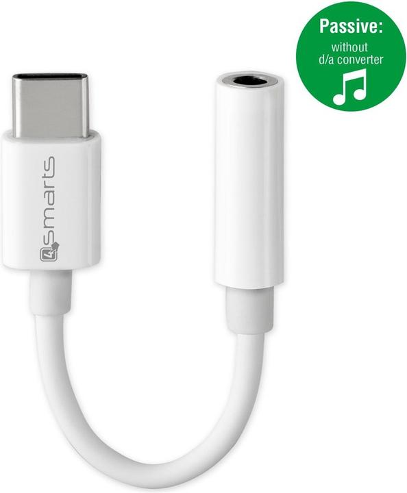 Produktbild 4smarts Passive Audio Adapter (USB Typ C, 3.5mm Buchse)