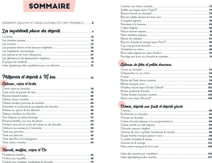 Valeurs nutritives et ingrédients Larousse pratique Je réussis ma détox sucre (Français, Philippon Bérengère, 2022)