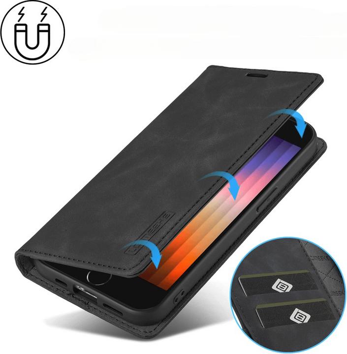 Actual product image LC.Imeeke iPhone 16e - Flip Case Vintage (Apple iPhone 16e)