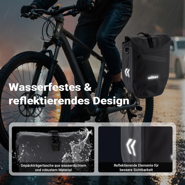 Produktbild Wiltec Gepäckträgertasche (28 l, Gepäckträgertasche)