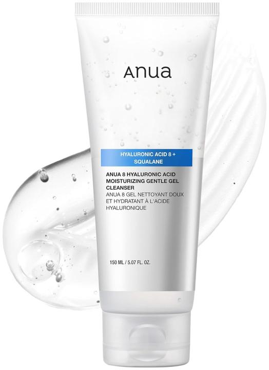 Actual product image Anua 8 Hyaluronic Acid Moisturizing Gentle Gel Cleanser (Gel, 150 ml)