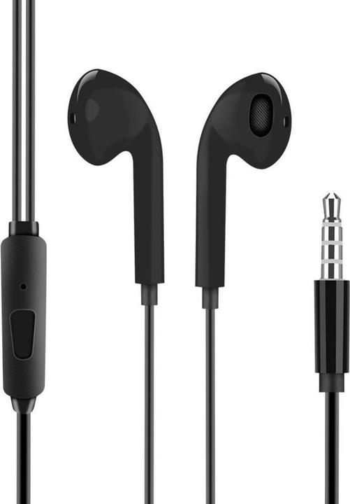 Produktbild - OBAL:ME Wired Earphones 3.5mm Jack Black (Kabelgebunden)