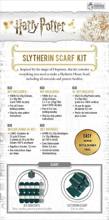 Actual product image Slytherin knitted scarf set